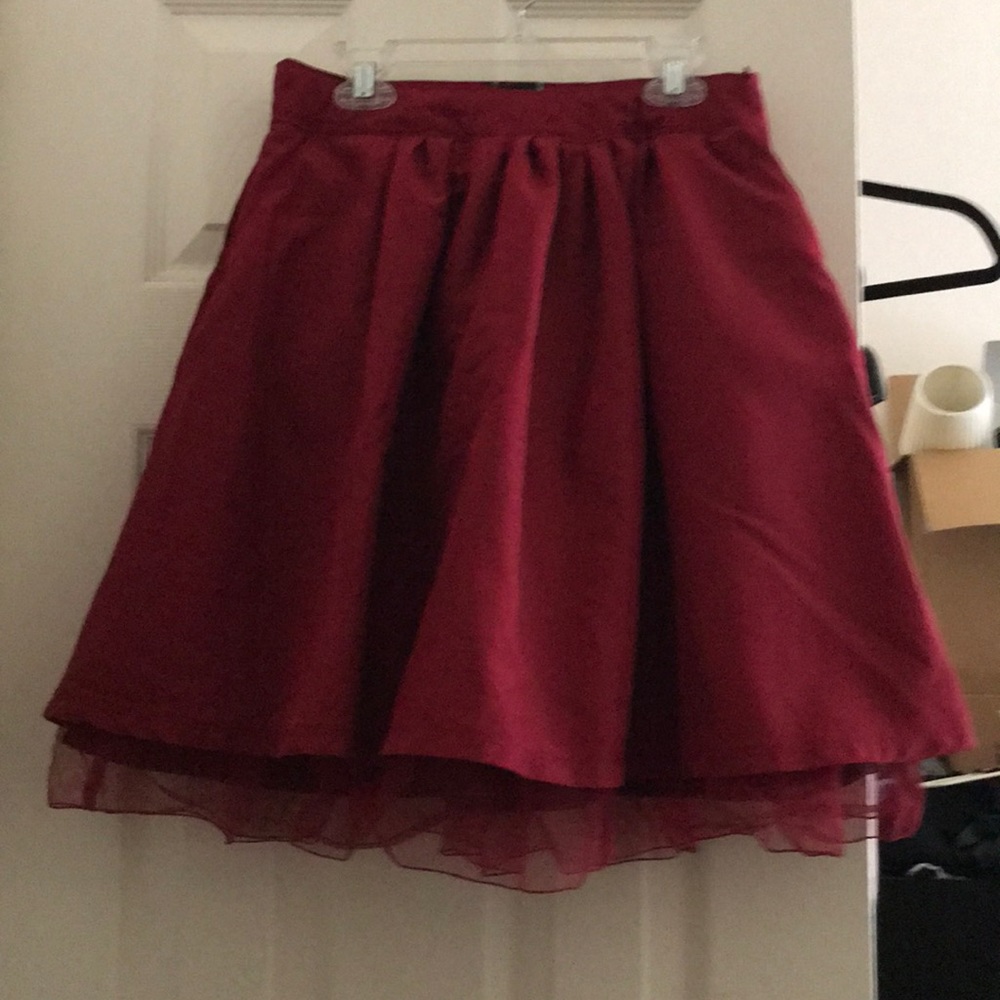 Red skirt